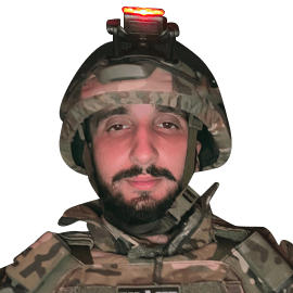 боец бригады "Лють" Артур Обоянский