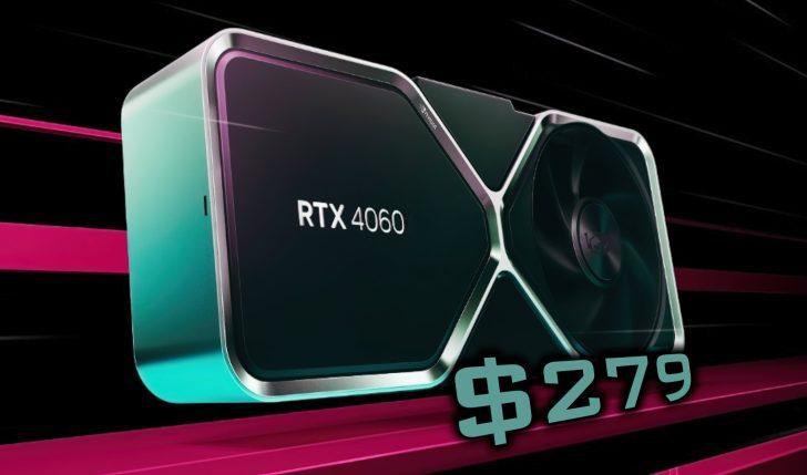 Nvidia снизила стоимость GeForce RTX 4060 до 279 долларов / фото WCCF Tech,