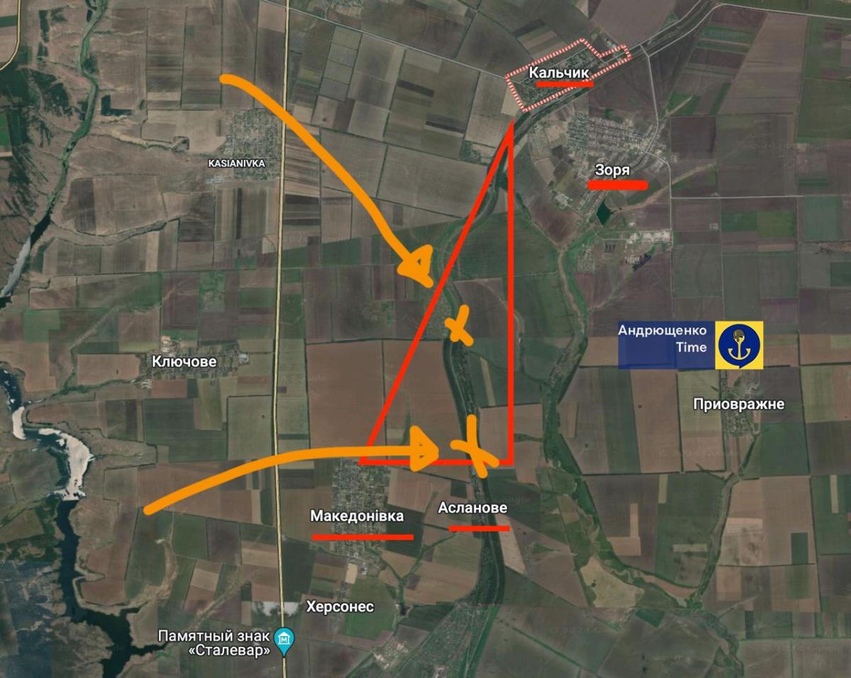 Біля Маріуполя була "бавовна", повідомив Петро Андрющенко / карта з t.me/andriyshTime Біля Маріуполя була "бавовна", повідомив Петро Андрющенко / карта з t.me/andriyshTime