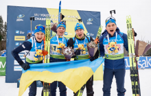 Україна здобула "срібло" у чоловічій естафеті на юніорському чемпіонаті світу з біатлону