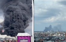 У Берліні масштабна пожежа у таборі для українських біженців (відео)