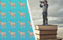 Надзвичайно складна оптична ілюзія: треба знайти дивну козу серед 80 інших за 10 секунд