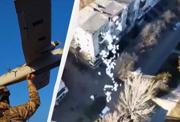 Украинские воины сбросили привет коллаборантам на оккупированных территориях (видео)