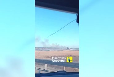 Збитий на Маріупольському напрямку російській Су-34 потрапив на відео