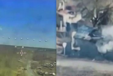 Поджарено гнездо россиян в Харьковской области: яркое видео