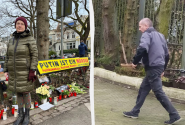 У Німеччині співробітник консульства РФ напав на жінку через квіти біля портрета Навального