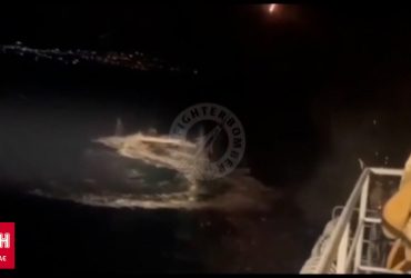 Росіяни вперше показали відео моменту знищення ВДК "Цезар Куніков"