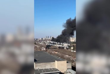 В Киеве вспыхнул пожар на левом берегу