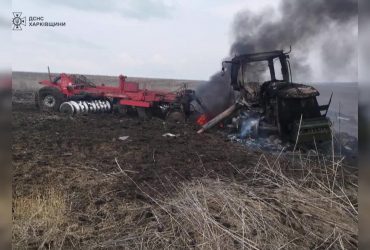 На Харківщині трактор підірвався на російській міні