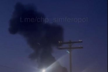 В Криму палала нафтобаза окупантів (відео)