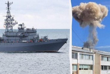 Ураження корабля РФ Іван Хурс: аналітики вказали на місце прильоту (супутникові фото)