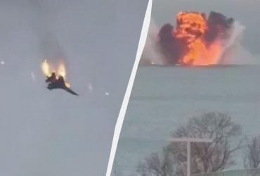 У Криму впав у море російський винищувач (відео)