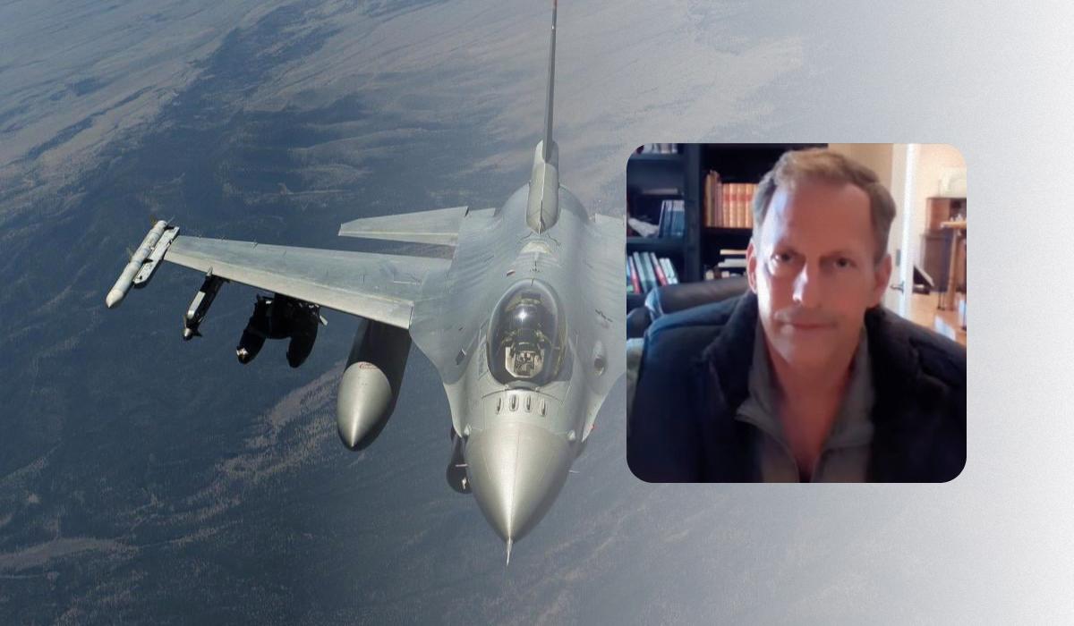 Пілот F-16 Ден Гемптон згадав свою найстрашнішу місію / колаж УНІАН, фото US Air Force, скріншот Пілот F-16 Ден Гемптон згадав свою найстрашнішу місію / колаж УНІАН, фото US Air Force, скріншот