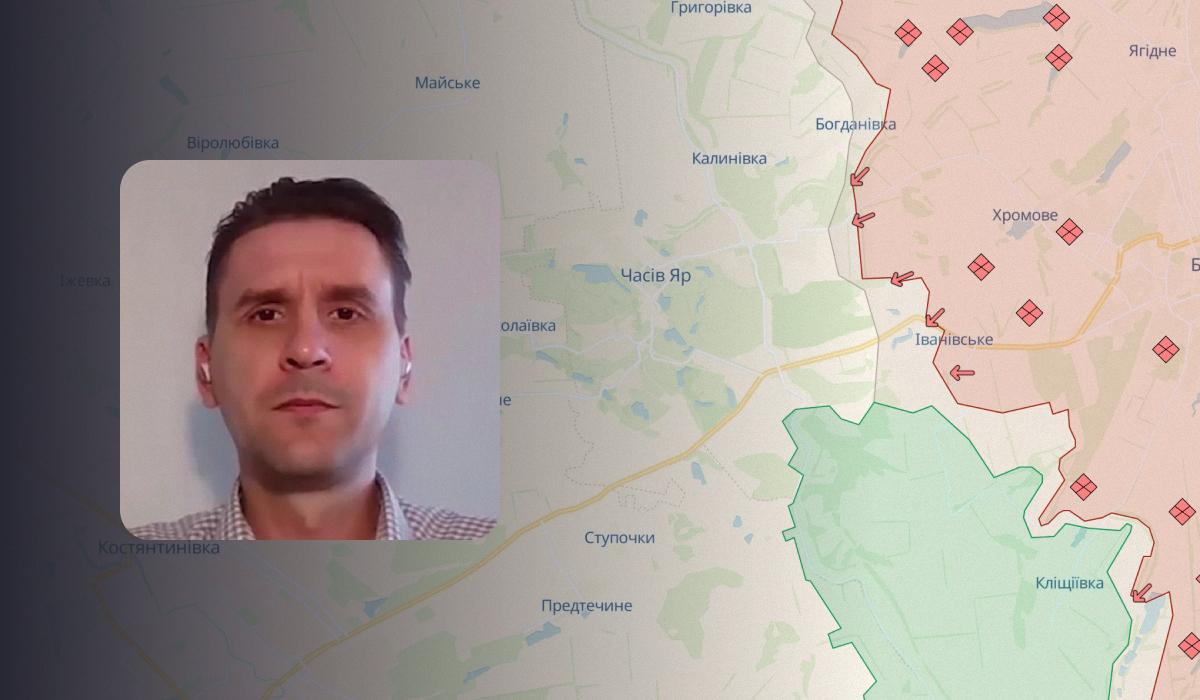 Коваленко сказал, когда может начаться масштабная битва за Часов Яр / коллаж УНИАН, фото DeepState, скриншот Коваленко сказал, когда может начаться масштабная битва за Часов Яр / коллаж УНИАН, фото DeepState, скриншот