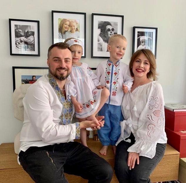 Олена Кравець з родиною / Скріншот Instagram