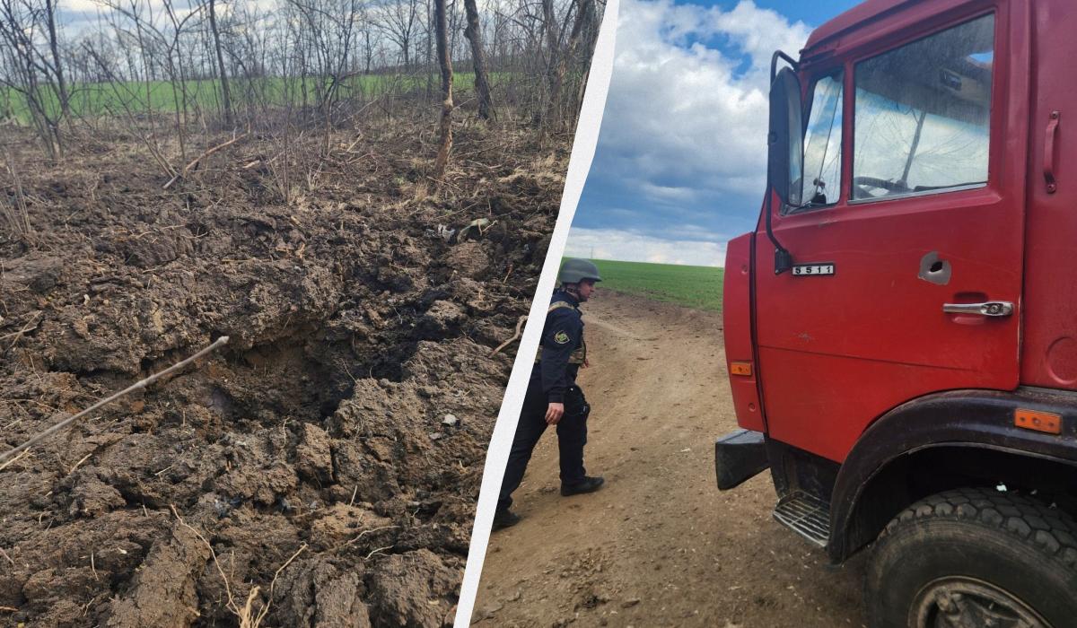 Під час атаки працівники сільгосппідприємства працювали в полі / колаж УНІАН, фото поліції Харківщини Під час атаки працівники сільгосппідприємства працювали в полі / колаж УНІАН, фото поліції Харківщини