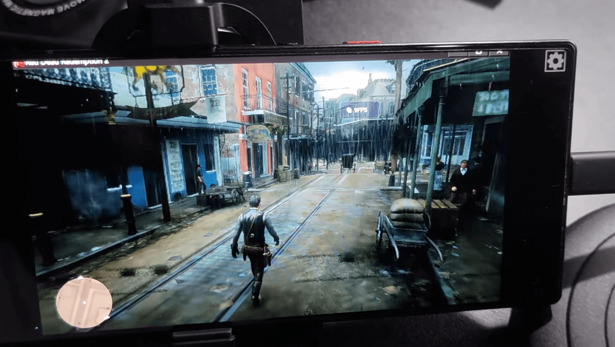 Red Dead Redemption 2 запустили на флагманском Android-смартфоне / Скриншот с видео Red Dead Redemption 2 запустили на флагманском Android-смартфоне / Скриншот с видео
