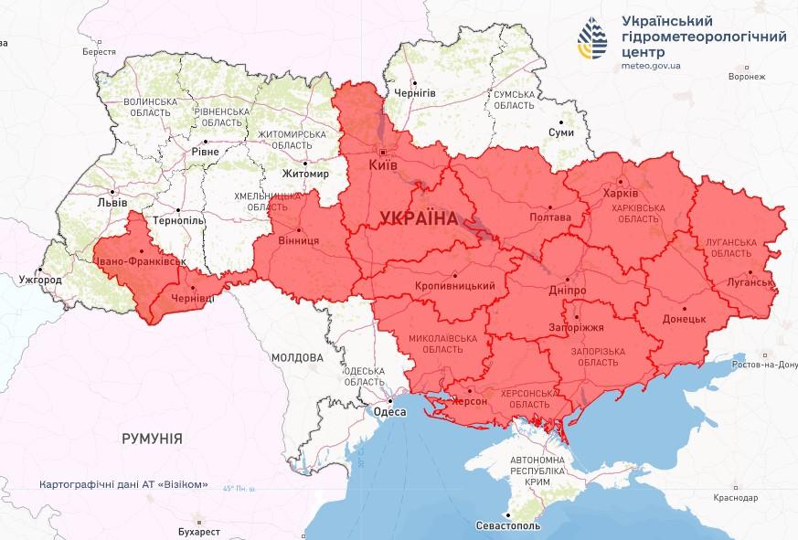 Україною шириться пожежна небезпека / фото Укргідрометцентр Україною шириться пожежна небезпека / фото Укргідрометцентр