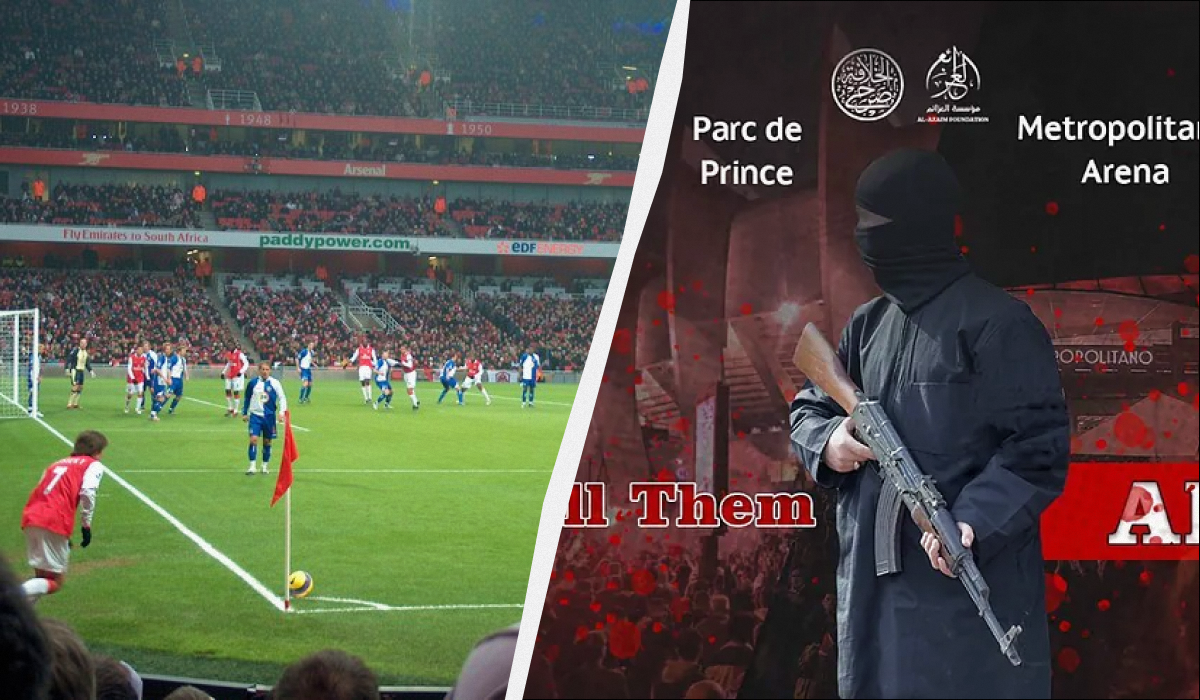 Исламисты угрожают убить посетителей футбольных матчей / коллаж УНИАН, фото wikipedia.org, marca.com