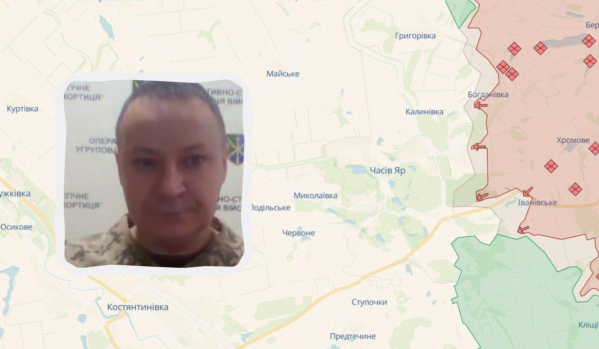 Назар Волошин розповів, що відбувається в місті Часів Яр / колаж УНІАН, фото DeepState, скріншот Назар Волошин розповів, що відбувається в місті Часів Яр / колаж УНІАН, фото DeepState, скріншот