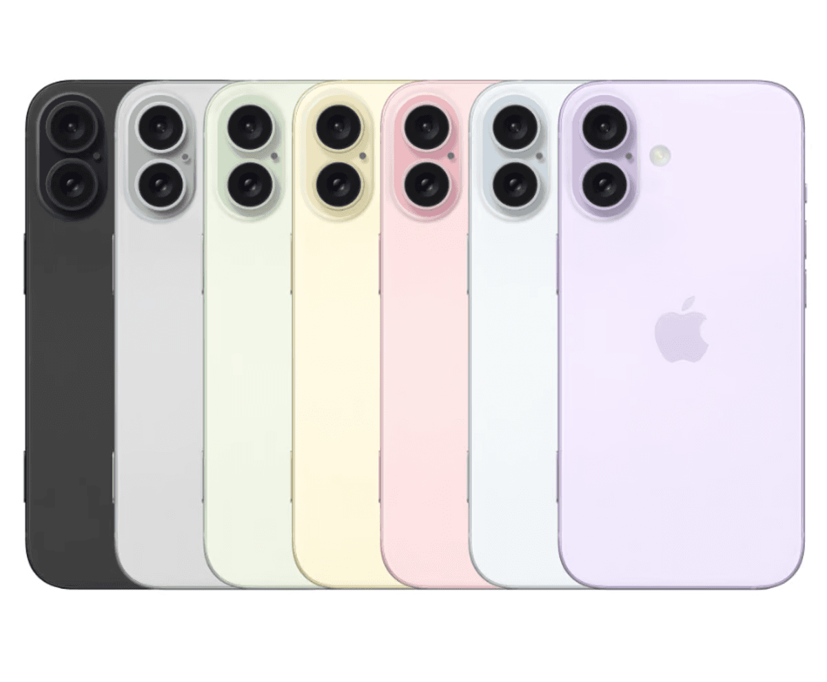iPhone 16 предложит выбор из семи цветов / рендер Gizmochina