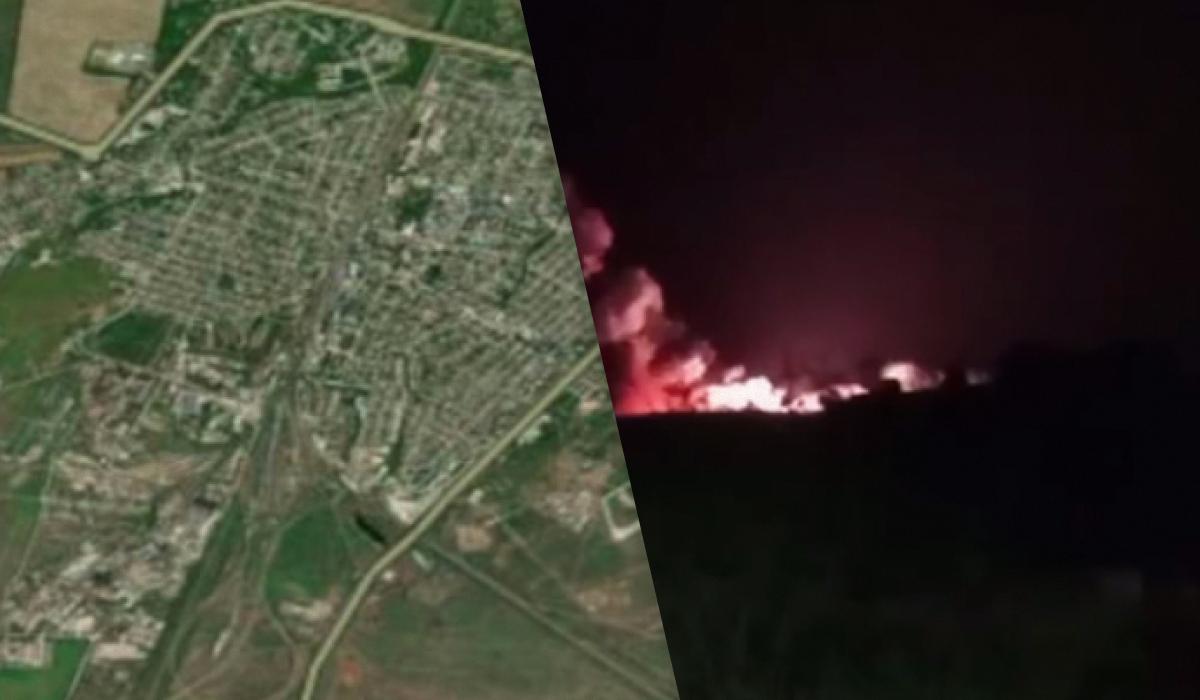 На российском военном аэродроме в Джанкое проявились точки огня / Коллаж УНИАН, фото скриншот, фото "Крымский ветер" На российском военном аэродроме в Джанкое проявились точки огня / Коллаж УНИАН, фото скриншот, фото "Крымский ветер"