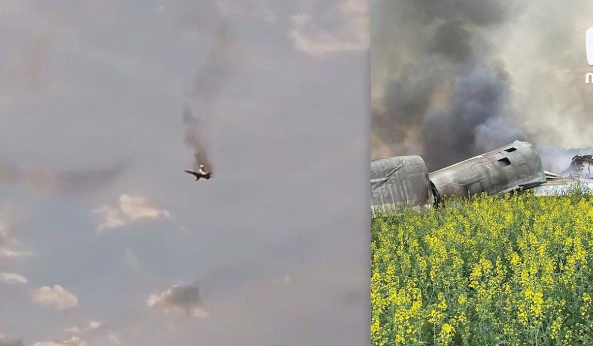 У Повітряних силах розповіли подробиці ліквідації бомбардувальника супротивника / колаж УНІАН зі скріншоту та фото t.me/breakingmash У Повітряних силах розповіли подробиці ліквідації бомбардувальника супротивника / колаж УНІАН зі скріншоту та фото t.me/breakingmash
