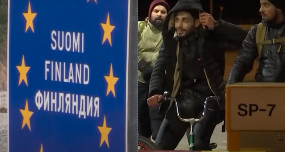 Фінляндія просить ЄС вжити заходів через навалу мігрантів через кордон з Росією / Колаж УНІАН, скріншоти Фінляндія просить ЄС вжити заходів через навалу мігрантів через кордон з Росією / Колаж УНІАН, скріншоти