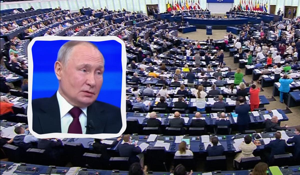 Европарламент даст оценку итогам "выборов Путина" / Коллаж УНИАН