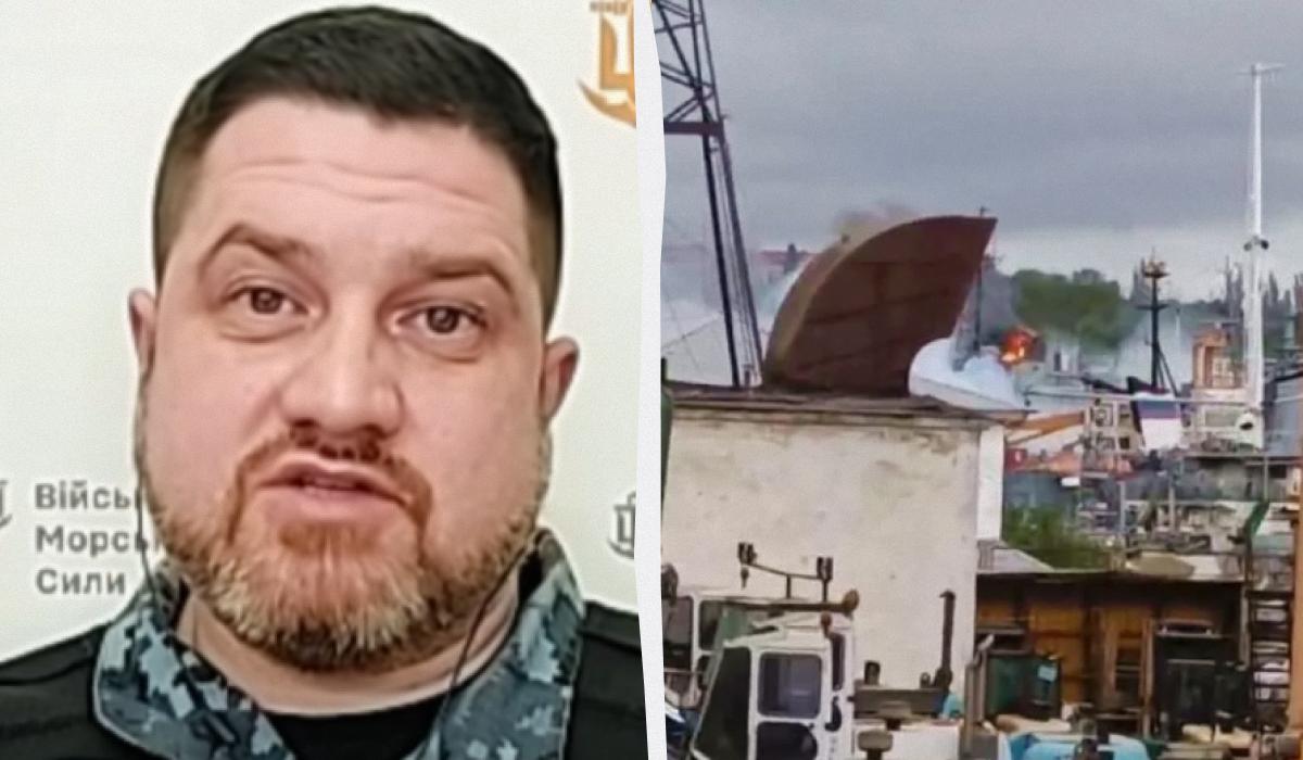 Представитель ВМС ВСУ Плетенчук прокомментировал взрывы в Севастополе / Коллаж УНИАН, фото скриншот Представитель ВМС ВСУ Плетенчук прокомментировал взрывы в Севастополе / Коллаж УНИАН, фото скриншот