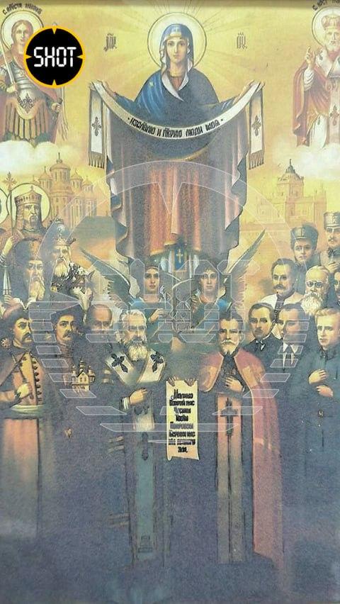 Ікона нібито з храму в Омську / t.me/shot_shot Ікона нібито з храму в Омську / t.me/shot_shot