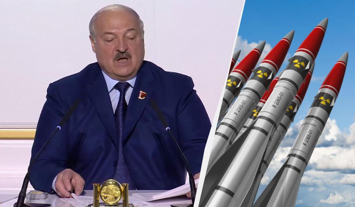 Лукашенко сказал, что обнимался с ядерной боеголовкой / Коллаж УНИАН / Скриншот, ua.depositphotos.com Лукашенко сказал, что обнимался с ядерной боеголовкой / Коллаж УНИАН / Скриншот, ua.depositphotos.com