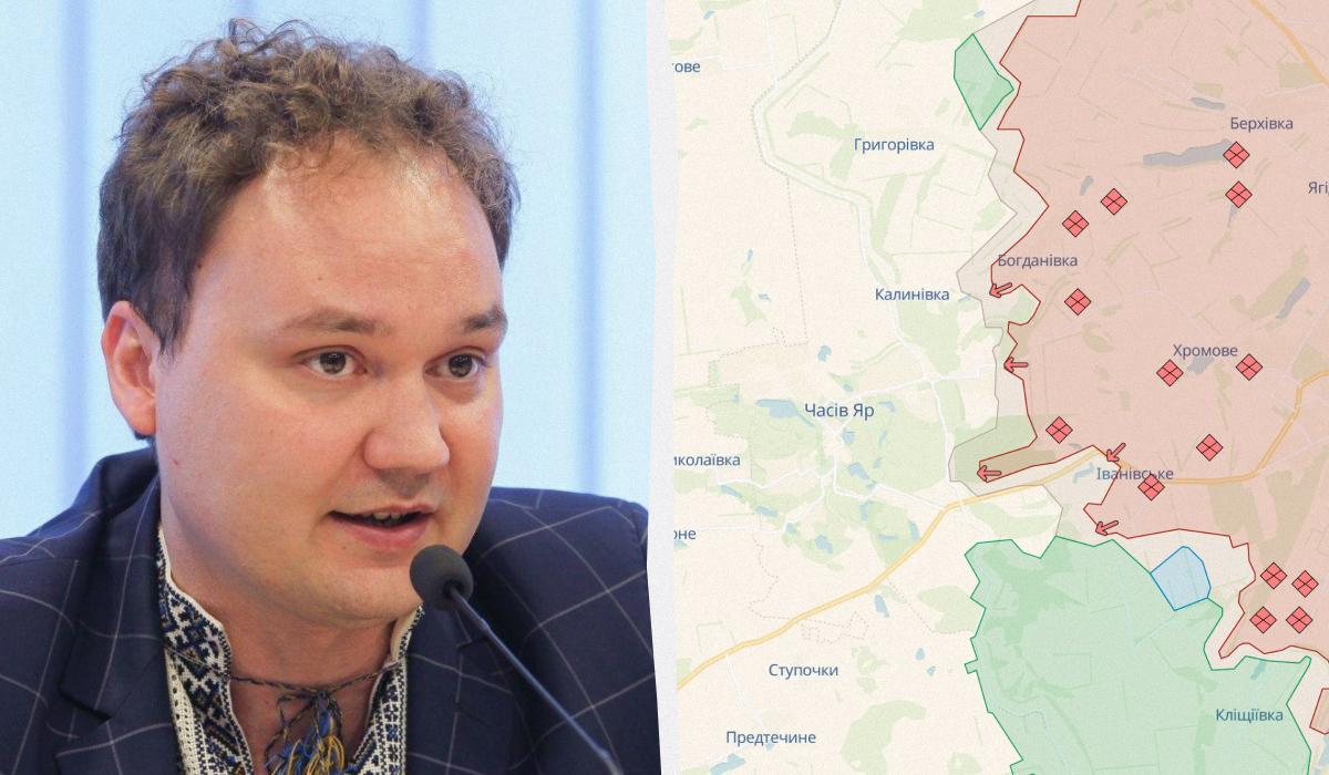 Мусієнко припустив, як можуть розвиватися події довкола Часового Яру / колаж УНІАН, фото УНІАН, DeepState Мусієнко припустив, як можуть розвиватися події довкола Часового Яру / колаж УНІАН, фото УНІАН, DeepState