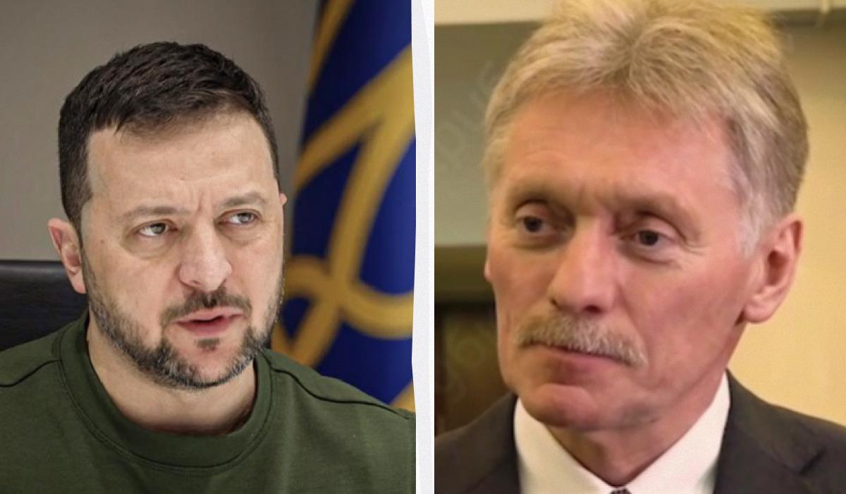 Пєсков назвав Зеленського президентом специфічної країни / Колаж УНІАН, фото скріншот Пєсков назвав Зеленського президентом специфічної країни / Колаж УНІАН, фото скріншот