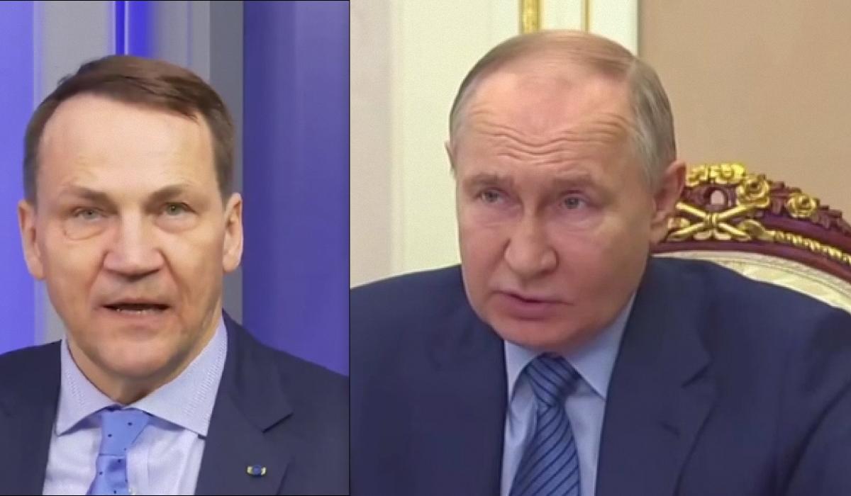 Радослав Сікорський попередив про загрозу з боку путінської РФ / колаж УНІАН зі скріншотів Радослав Сікорський попередив про загрозу з боку путінської РФ / колаж УНІАН зі скріншотів