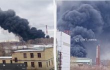 У Росії знову гаряче: палає машинобудівний завод у Єкатеринбурзі (відео)