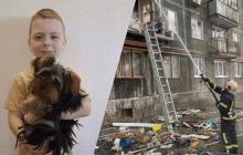 Маленький герой: в Белой Церкви школьник спас себя и собаку во время взрыва в доме