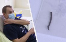 Влучив у шию і застряг: у Дніпрі військовому дістали уламок розміром з шило (відео)