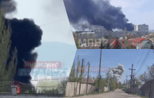 В Луганске "прилетело" по скоплению техники оккупантов (видео)
