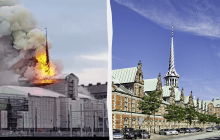 Дания в отчаянии: в Копенгагене сгорела 400-летняя биржа, она была символом города (видео)