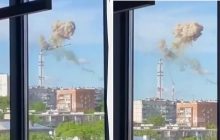 Росія атакувала Харків: на очах людей впала телевізійна вежа (серія відео)