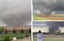 Вагоны сошли с рельсов, дома разрушены: мощные торнадо натворили бед в США (видео)