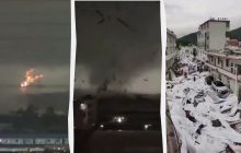 Мощный торнадо пронесся в Китае: есть погибшие и раненые (видео)