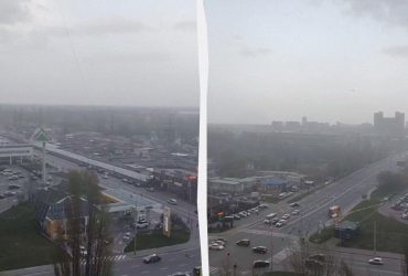Київ накрила потужна пилова буря: зриває дахи, важко дихати (відео)