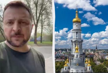 Зеленский: Россия пытается вытеснить людей из Харькова и области (видео)