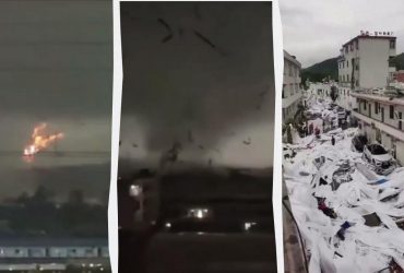 Мощный торнадо пронесся в Китае: есть погибшие и раненые (видео)