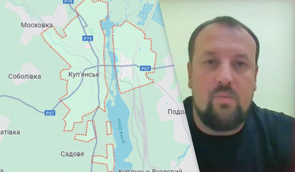Андрій Беседін розповів, яка ситуація в Куп'янську / колаж УНІАН зі скріншотів Андрій Беседін розповів, яка ситуація в Куп'янську / колаж УНІАН зі скріншотів
