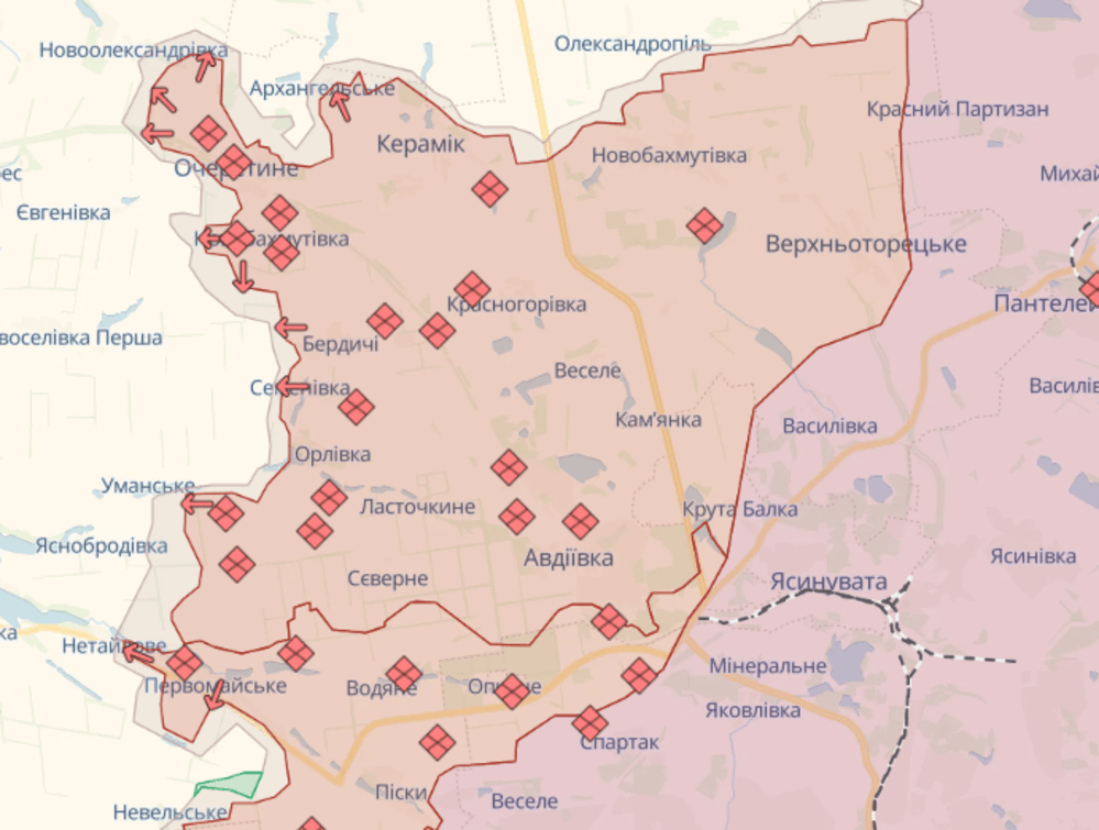 Свежая карта боевых действий / скриншот с deepstatemap.live Свежая карта боевых действий / скриншот с deepstatemap.live