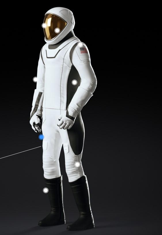 Скафандр EVA призначений для виходу у відкритий космос / скріншот spacex.com