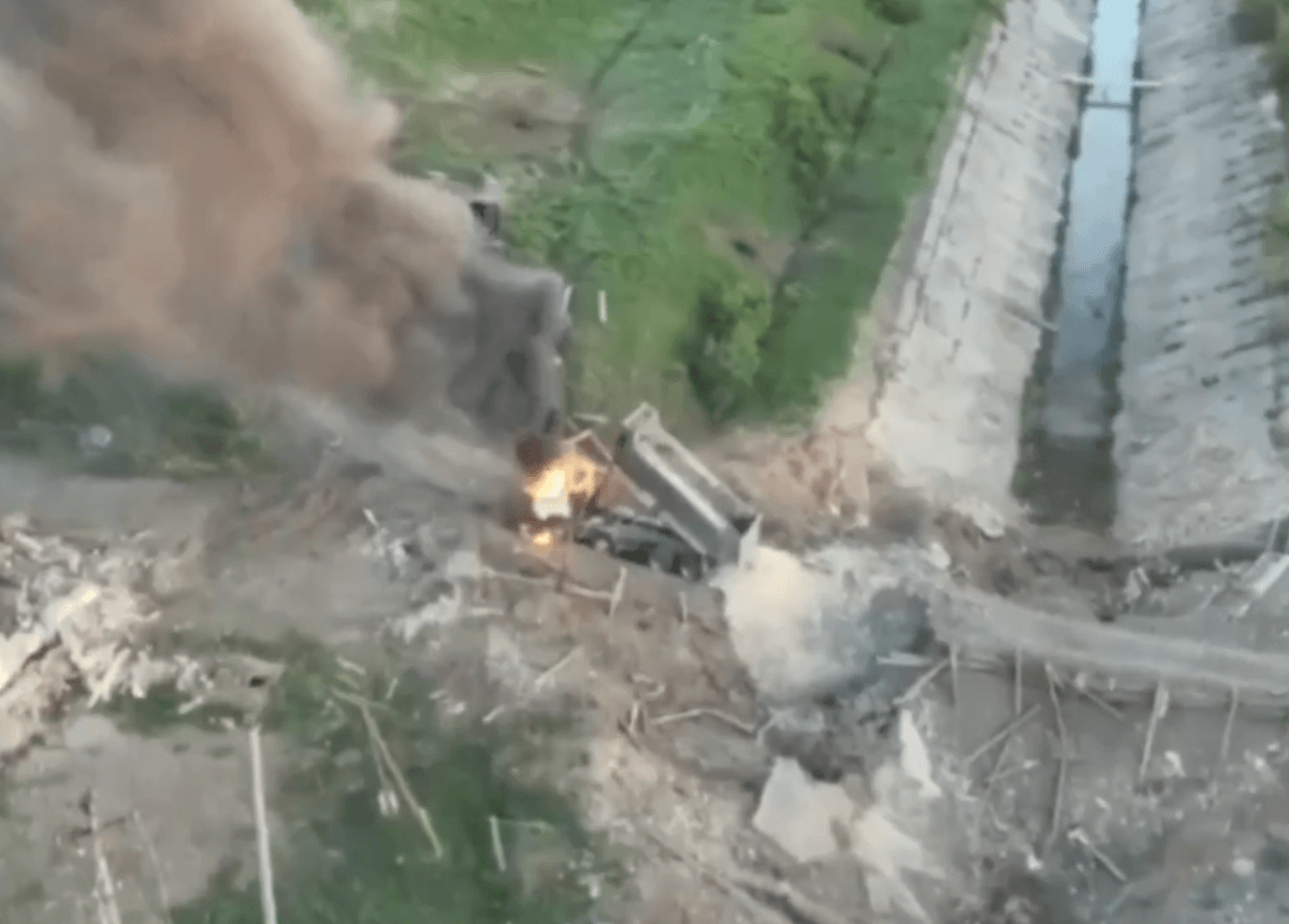 В сети распространили видео последствий подрыва / Скриншот
